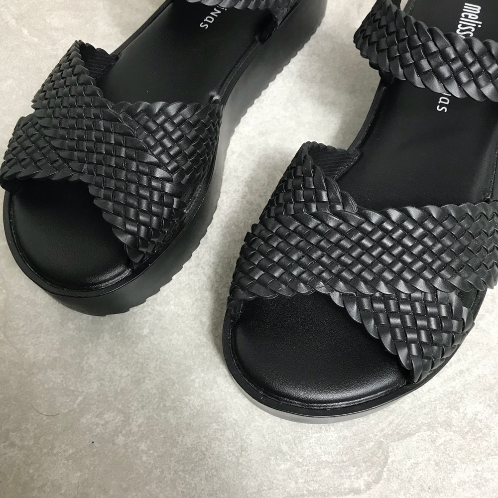 Melissa Salinas Jelly Hotness Black Sandals - Picture 3 of 8